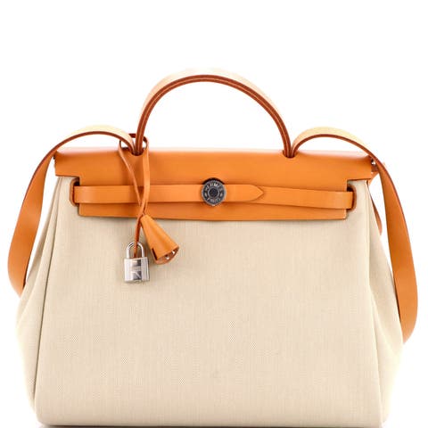 Herbag Zip Leather and Toile 31