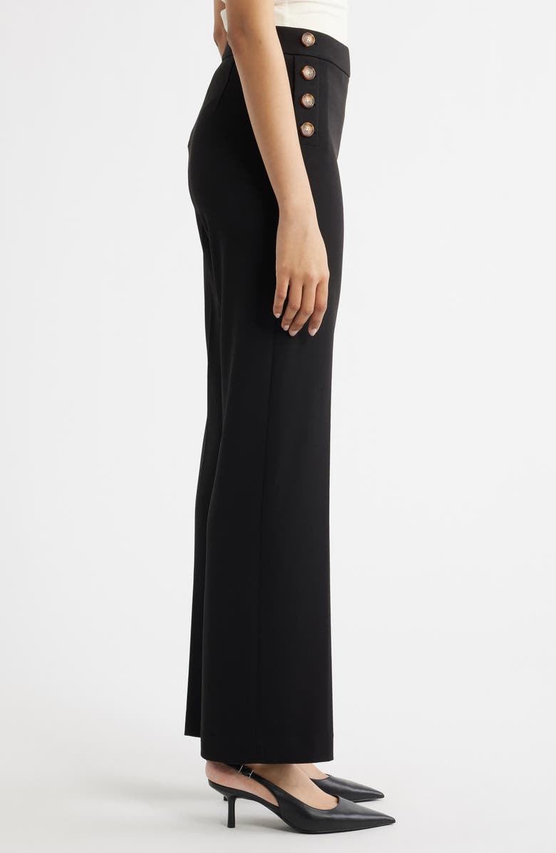Anne Klein Pull-On Sailor Pants, Alternate, color, Anne Black
