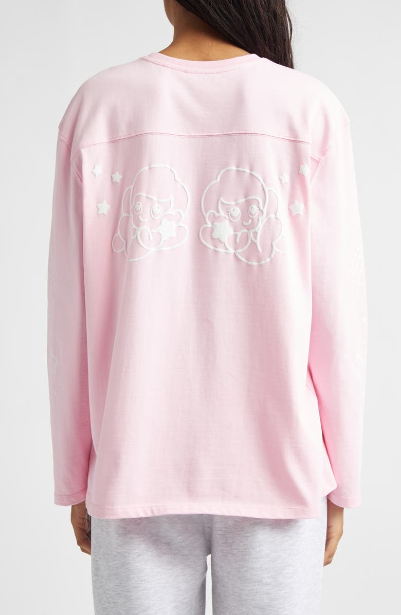 Sandy Liang Princeton Logo Graphic T-Shirt, Alternate, color, Pink