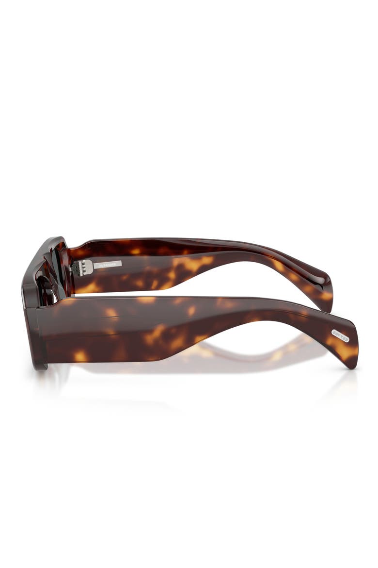 52mm Jil Sander Edition 4 Irregular Sunglasses, Alternate, color, DARK MAHOGANY / CARBON GREY