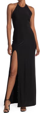 Love By Design Slinky Halter Maxi Dress