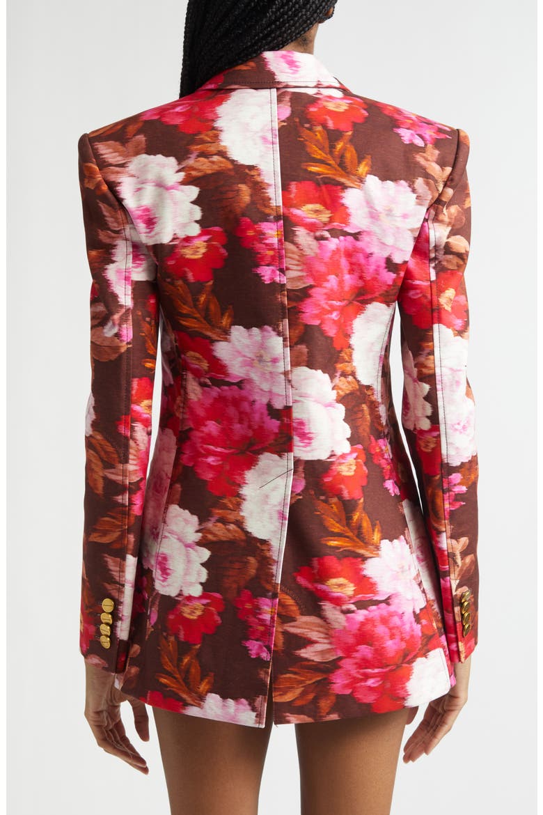 Luna Print Drill Jacket, Alternate, color, CHOCOLATE ROSE