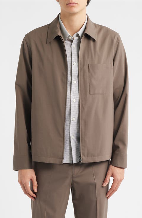 Travel Motion Wool Blend Overshirt