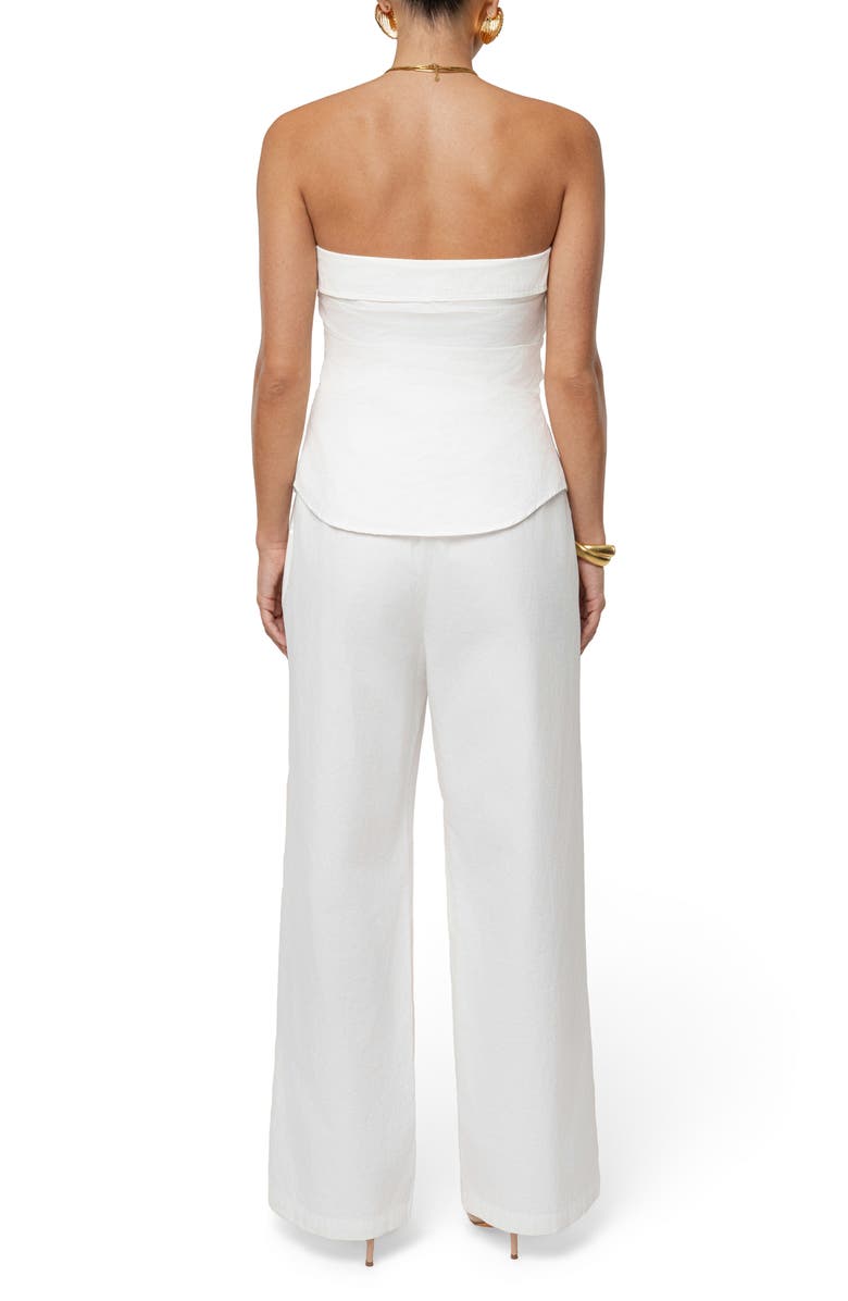 JLUXLABEL Riviera Strapless Top, Alternate, color, Ivory