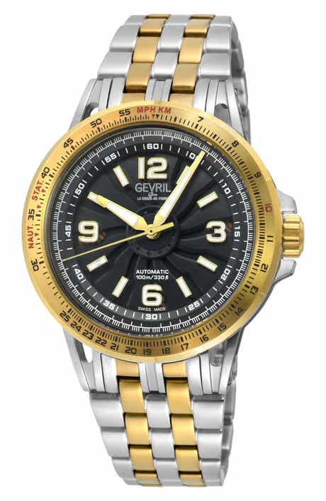 GEVRIL Wind Master Automatic Bracelet Watch, 44mm