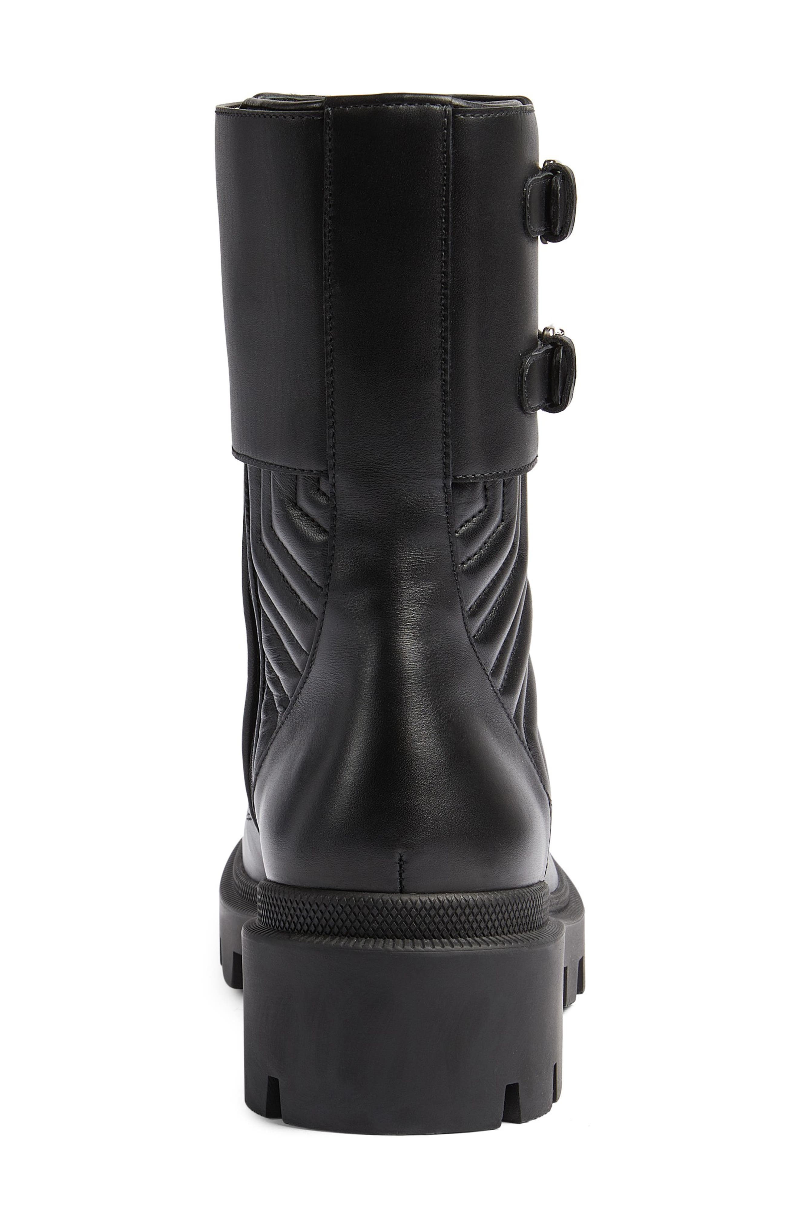 Gucci Frances GG Matelassé Platform Combat Boot, Alternate, color, 