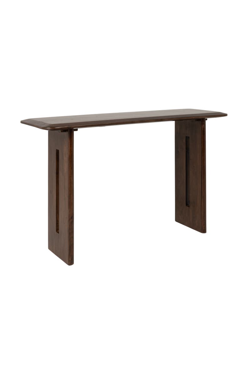 Rectangular Console Table, Main, color, Brown