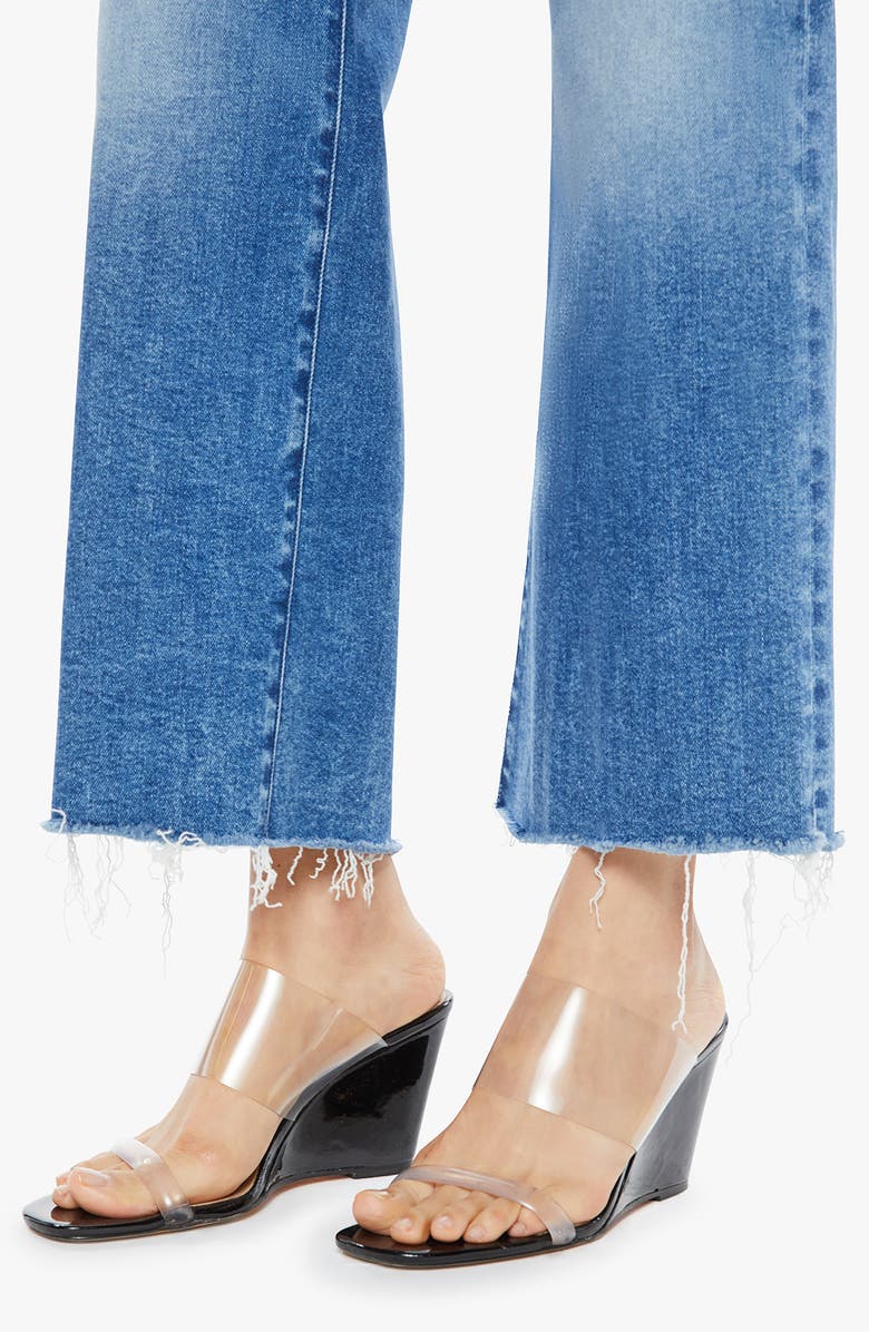 MOTHER The Maven Mid Rise Fray Hem Ankle Jeans, Alternate, color,