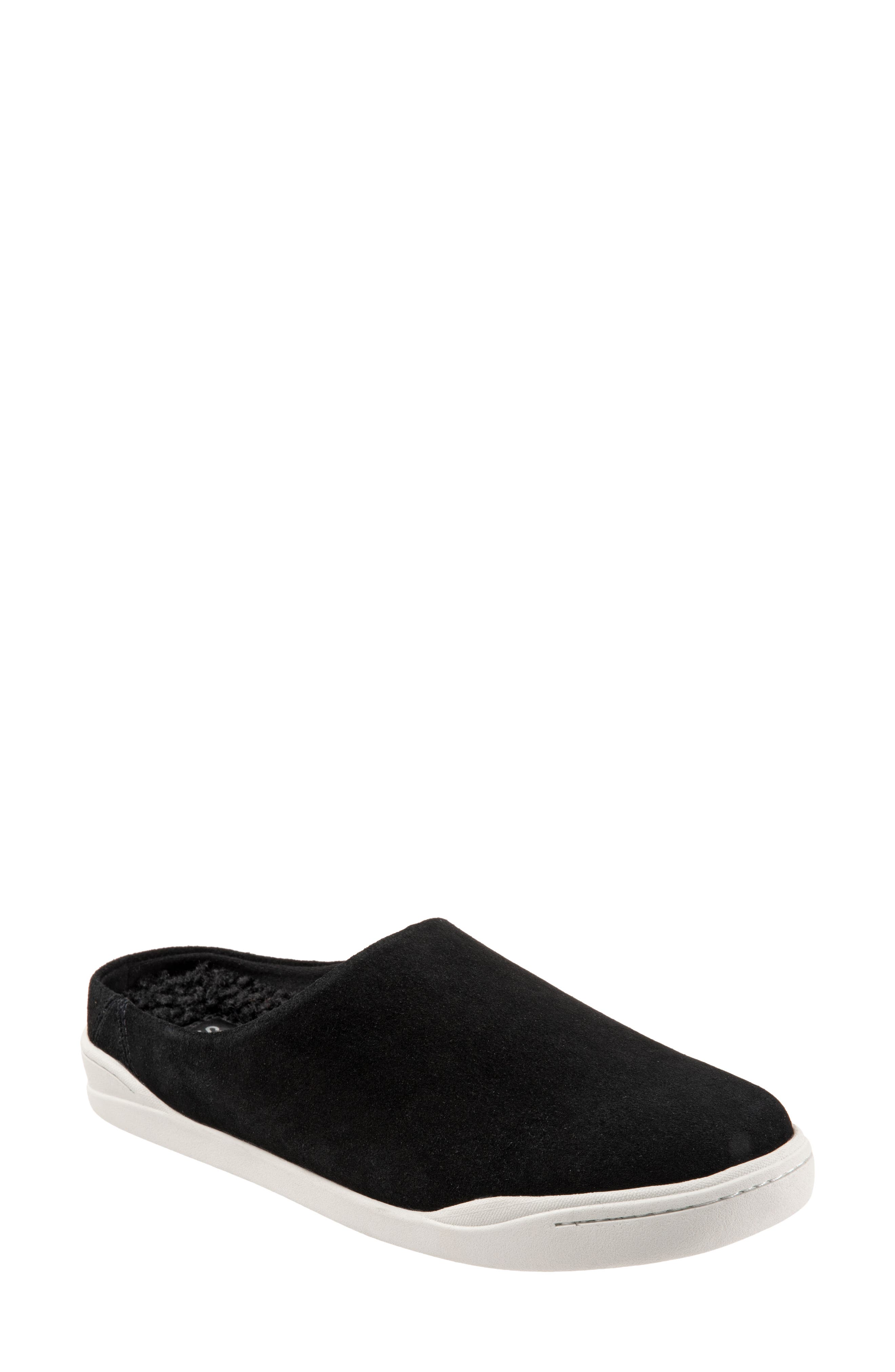 Auburn Mule, Main, color, BLACK SUEDE