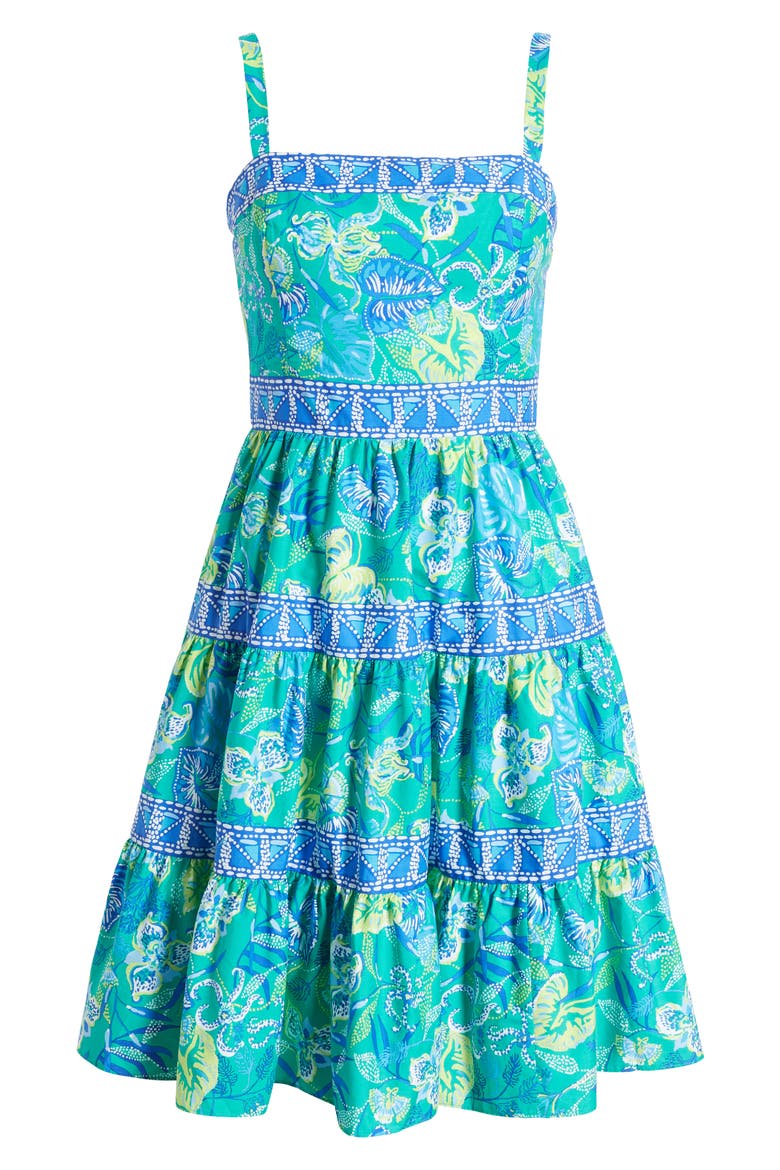 casidee cotton dress Lilly Pulitzer Women's Casidee Cotton Dress, Green, 12