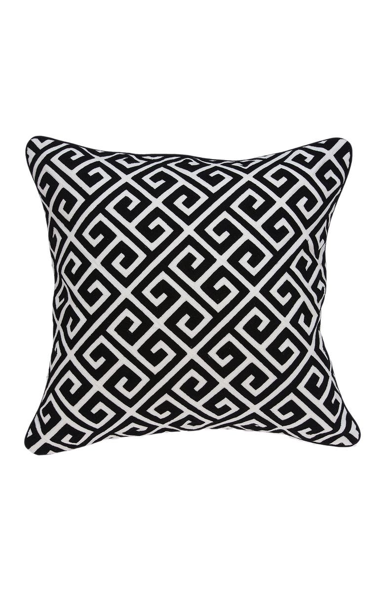 PARKLAND COLLECTION Cameo Transitional Pillow - 20" x 20" - Black, Main, color, Black