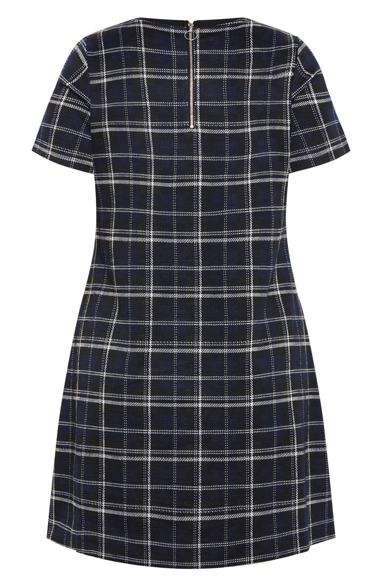 City Chic Check Love Knit Dress, Alternate, color,