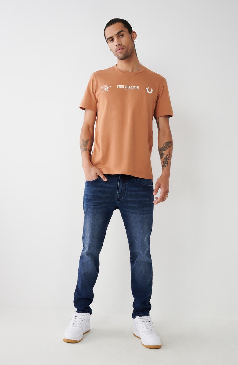 True Religion Brand Jeans Rocco Snap Skinny Leg Jeans, Alternate, color,