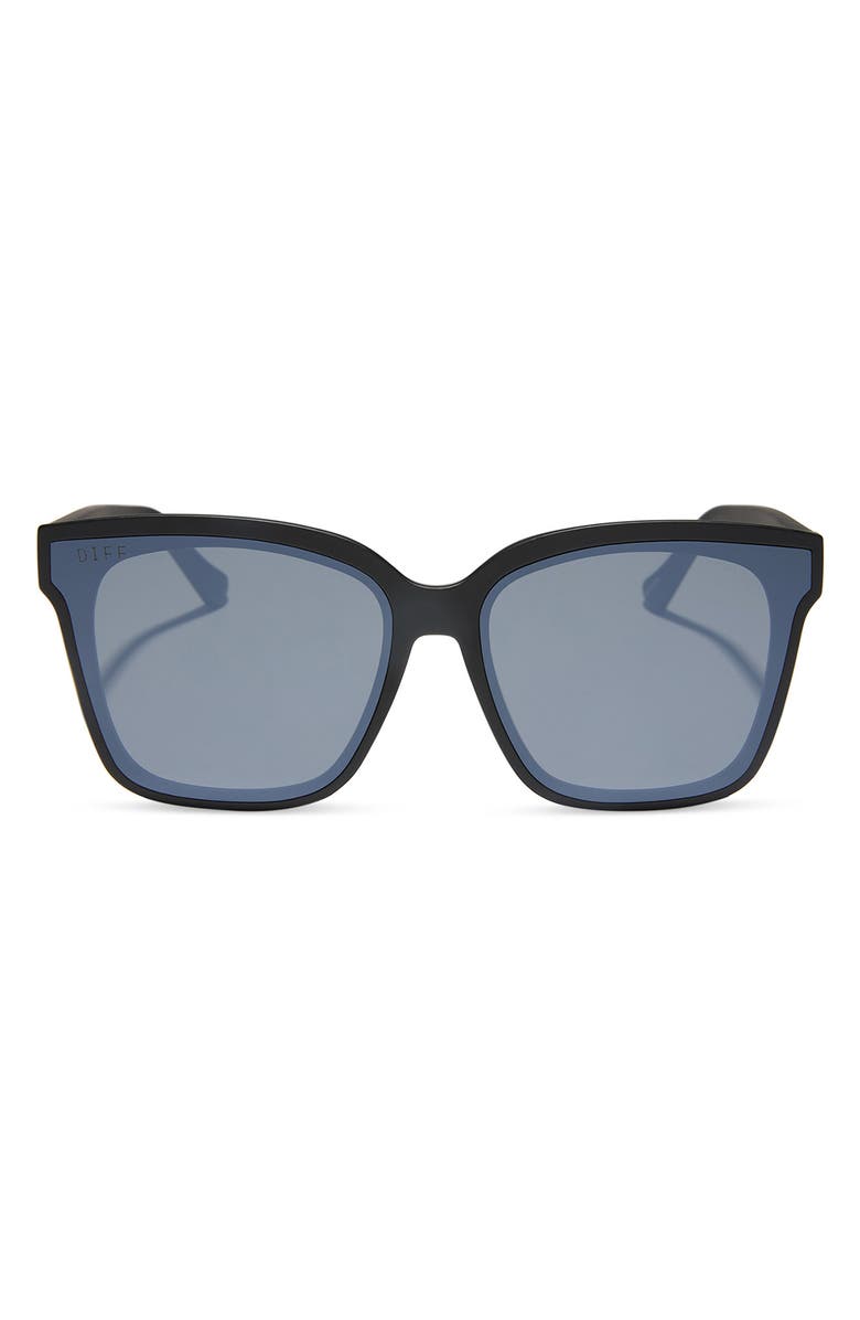 DIFF Madison 63mm Oversize Square Sunglasses, Main, color, Matte Black