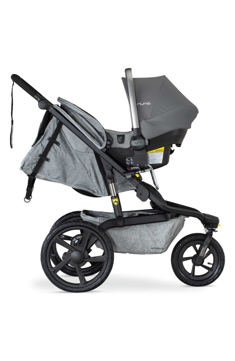 BOB Single Jogging Stroller Adapter for Cybex, Maxi Cosi & Nuna Infant Car Seats, Alternate, color, Silver