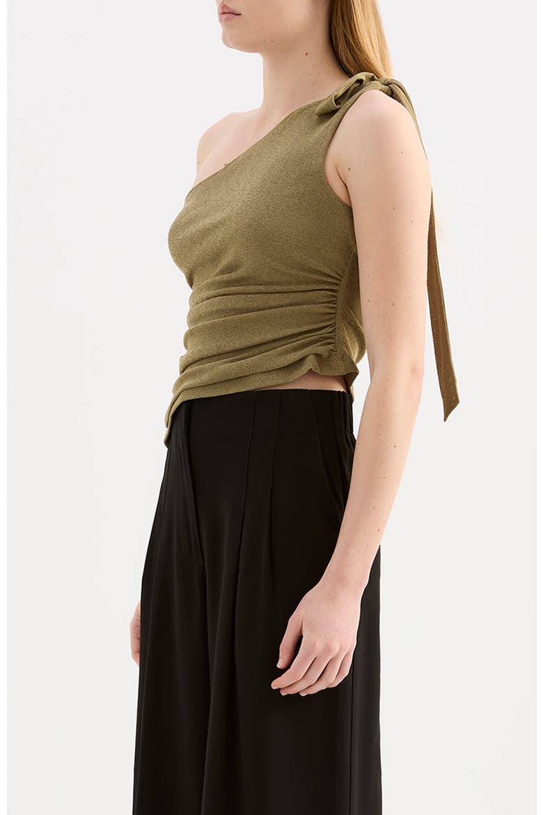 Fiora Mesh Top, Alternate, color, Deep Olive