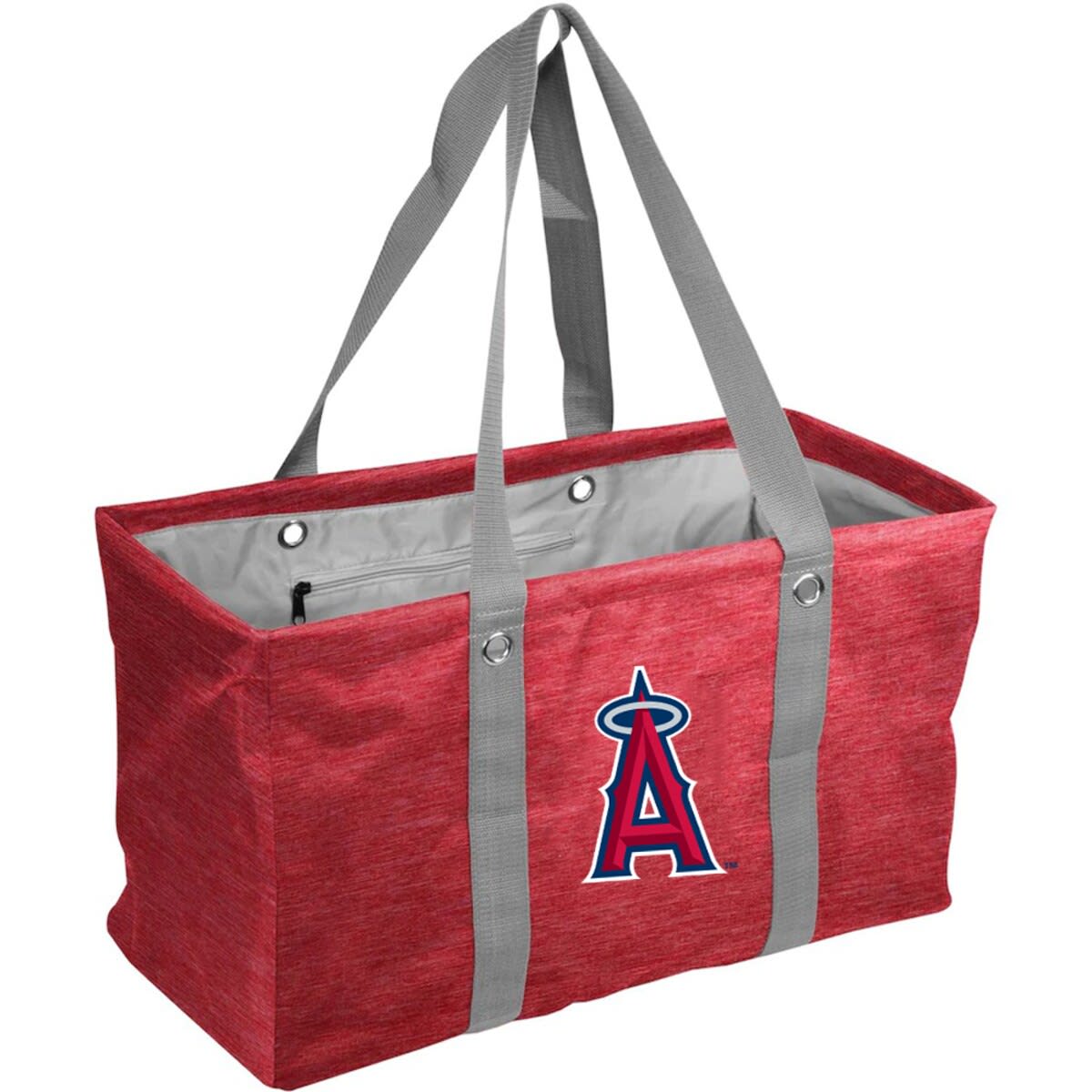 Los Angeles Angels Crosshatch Picnic Caddy Tote Bag, Main, color, Red