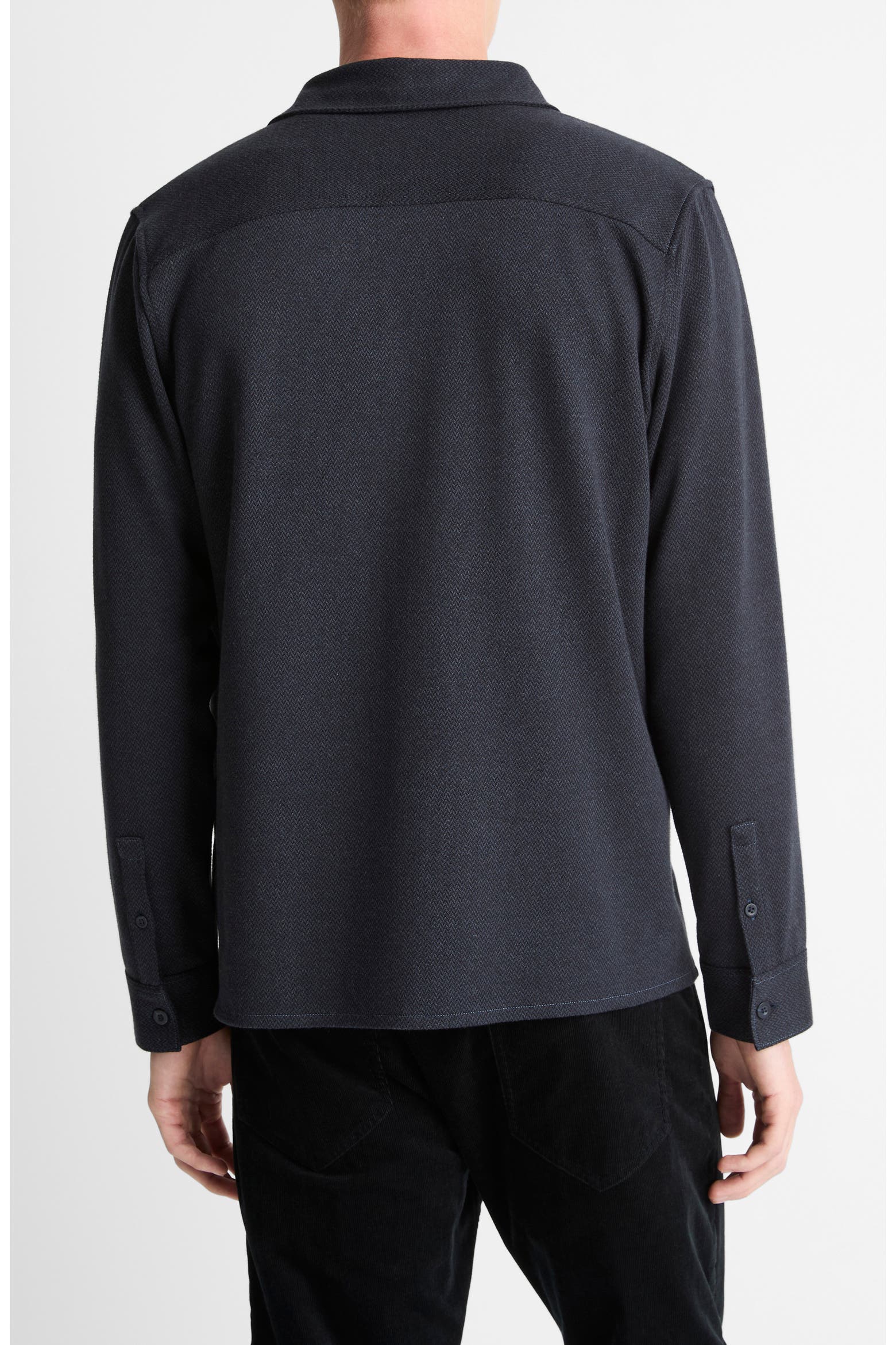 Button Image For List Vince Herringbone Button-Up Shirt (Men) | Nordstromrack