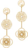 Ramy Brook Selina Cubic Zirconia & Czech Glass Drop Earrings
