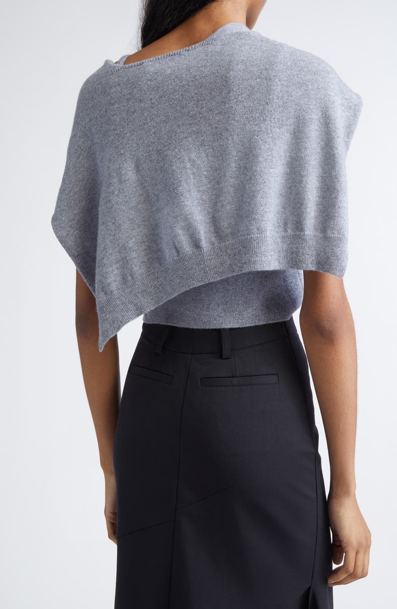 MONSE Tie Scarf Cashmere Camisole Sweater, Alternate, color, Grey