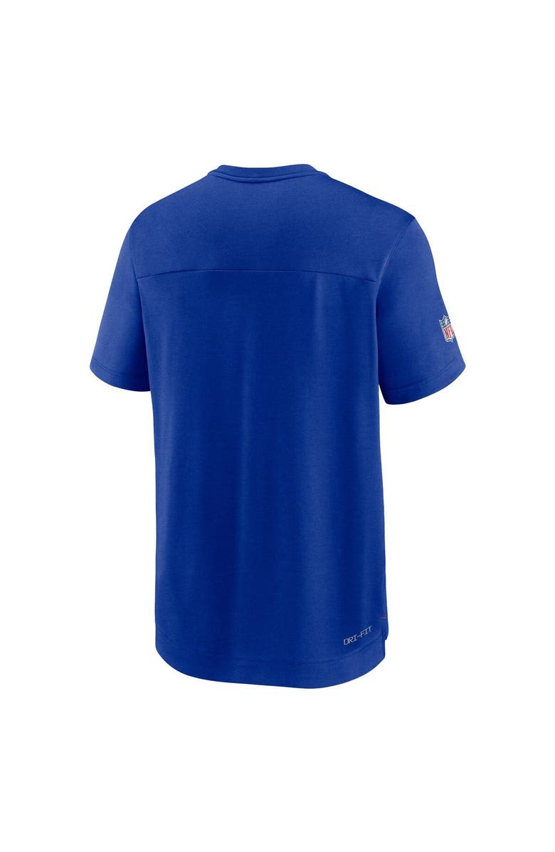 Nike Men's Nike Royal New England Patriots Sideline Coaches Vintage Chevron Performance V-Neck T-Shirt, Alternate, color, 