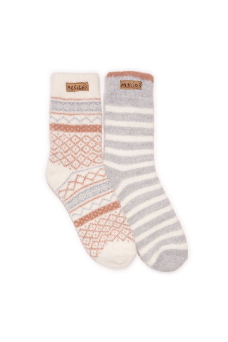 Sweater Socks 2 Pair Pack, Main, color, Canyon Rose/Grey Pack