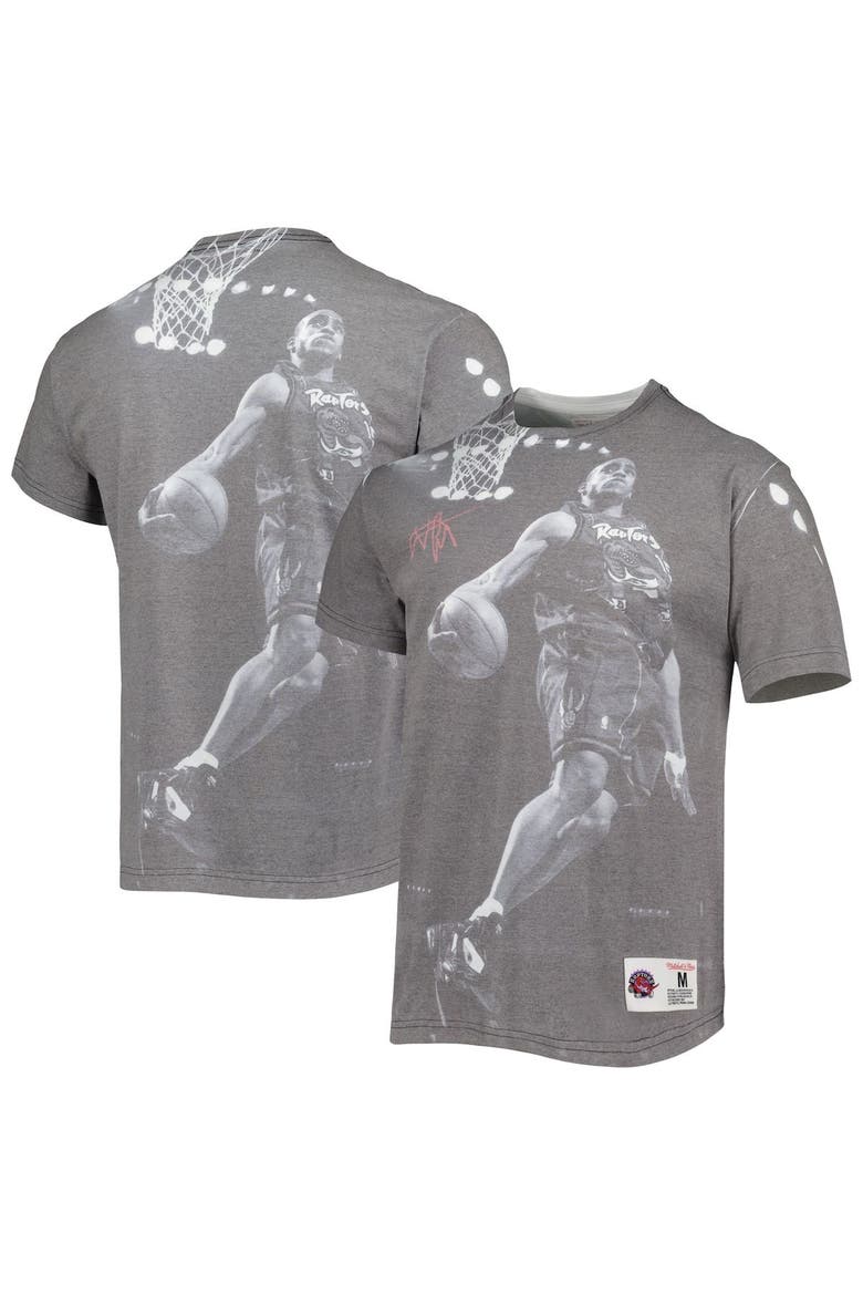 Men's Mitchell & Ness Vince Carter Heather Gray Toronto Raptors Above The Rim T-Shirt, Main, color, Gray