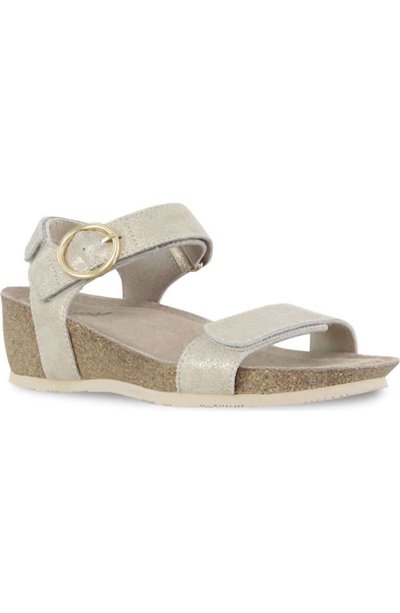 Munro Sintra Wedge Sandal, Main, color, Gold/ Tan
