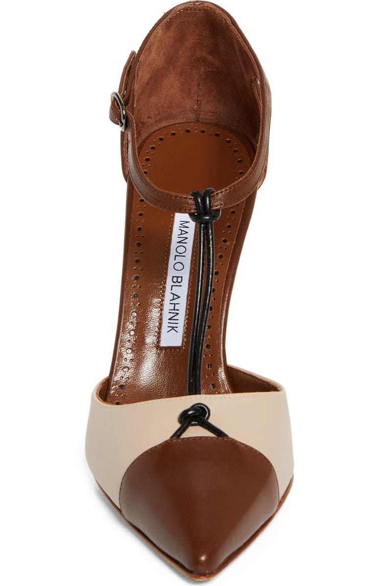 Manolo Blahnik Assala T-Strap Pump, Alternate, color,