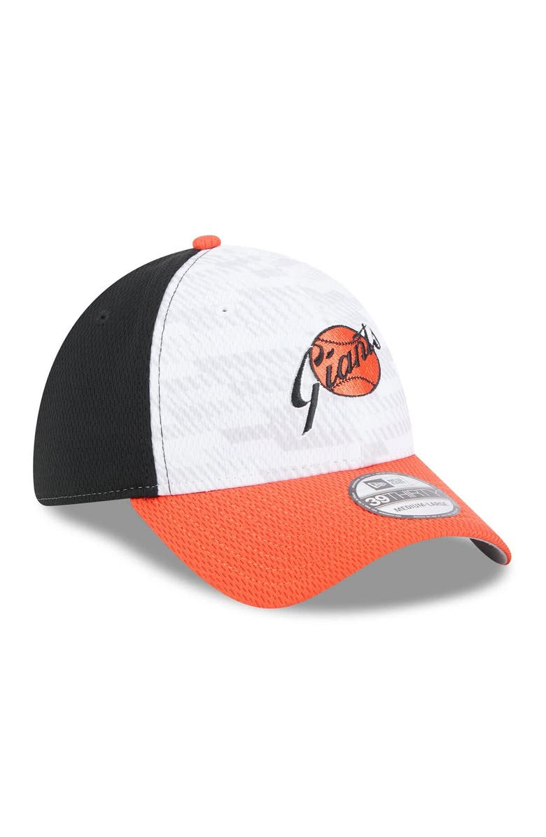 New Era Men's New Era Black/Orange San Francisco Giants 2025 MLB Clubhouse 39THIRTY Flex Hat, Alternate, color, Black