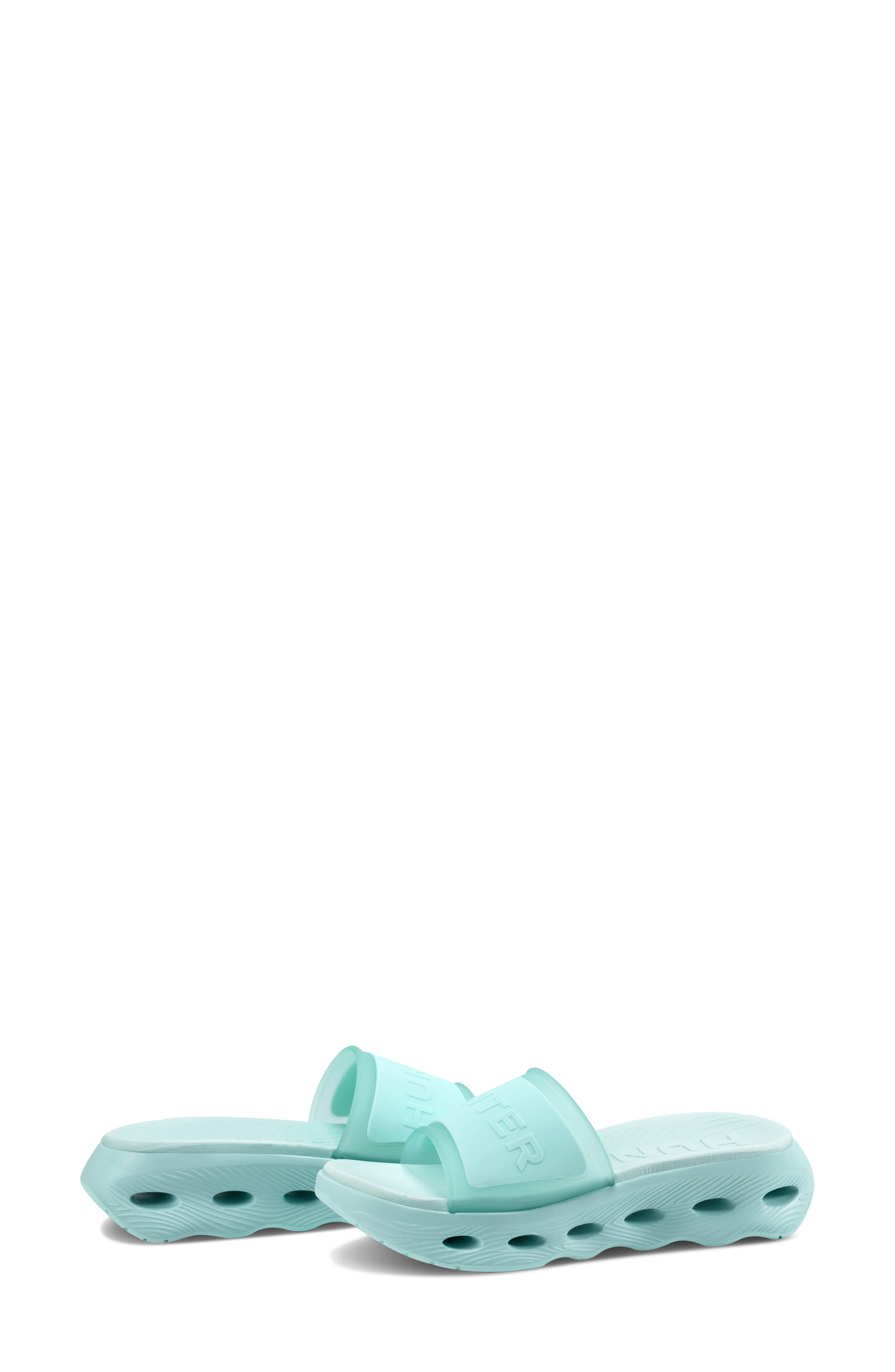 Hunter Geneva Slide Sandal, Alternate, color, Light Blue