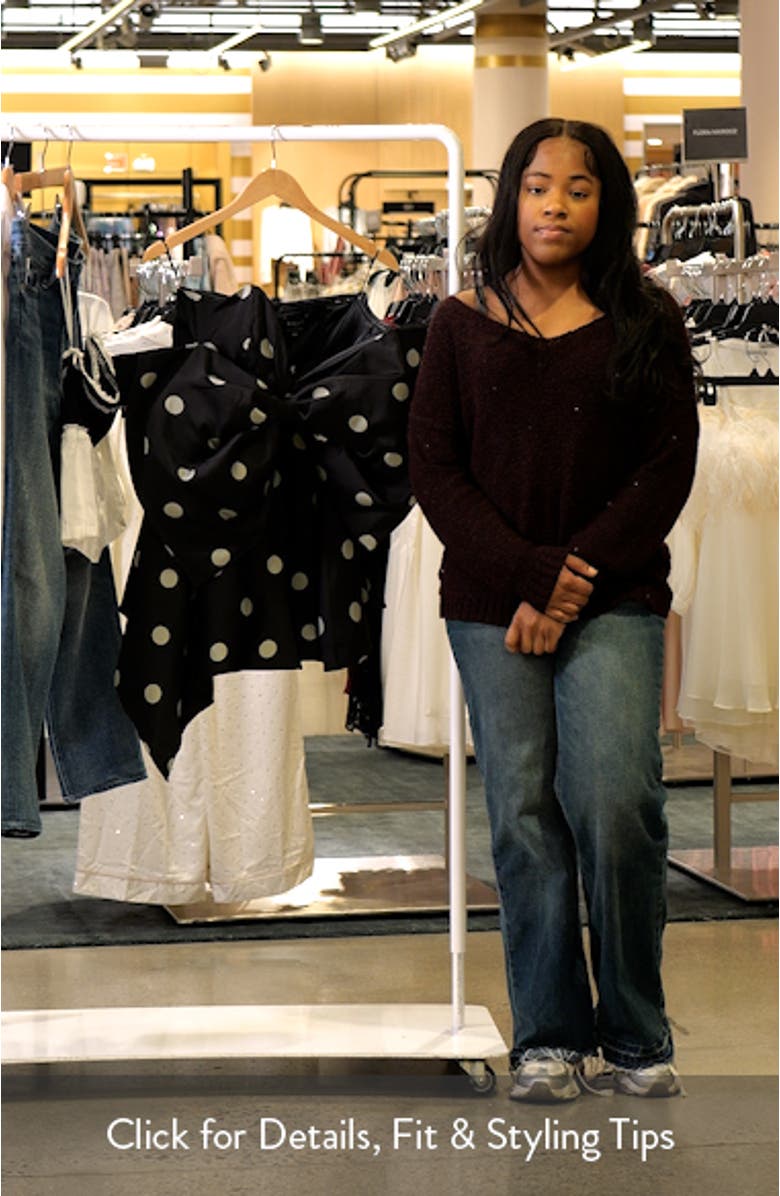 Brydie Polka Dot Strapless Bow Minidress, sales video thumbnail