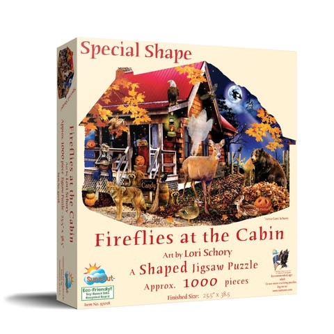 Fireflies at the Cabin 1000 piece Jigsaw Puzzle for Adults Special Shape