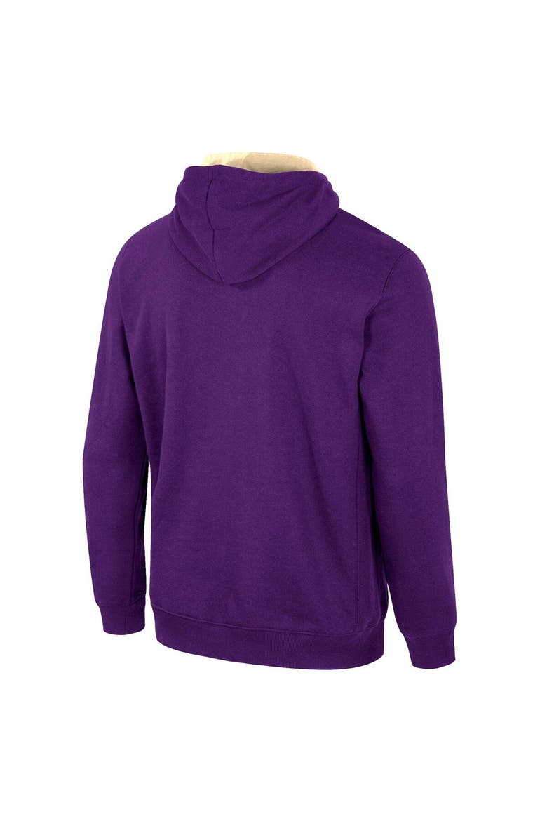 Men's Colosseum Purple Washington Huskies Half-Zip Hoodie, Alternate, color, Purple