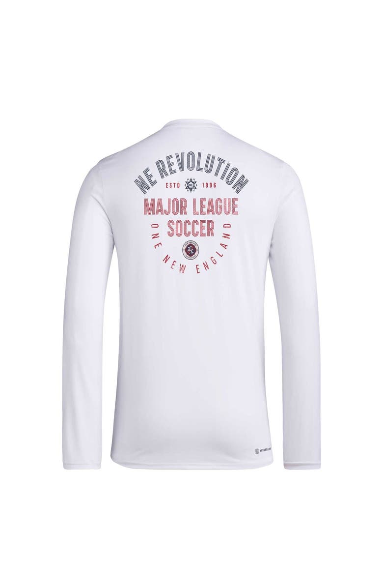adidas Men's adidas White New England Revolution Local Stoic Long Sleeve T-Shirt, Alternate, color, 