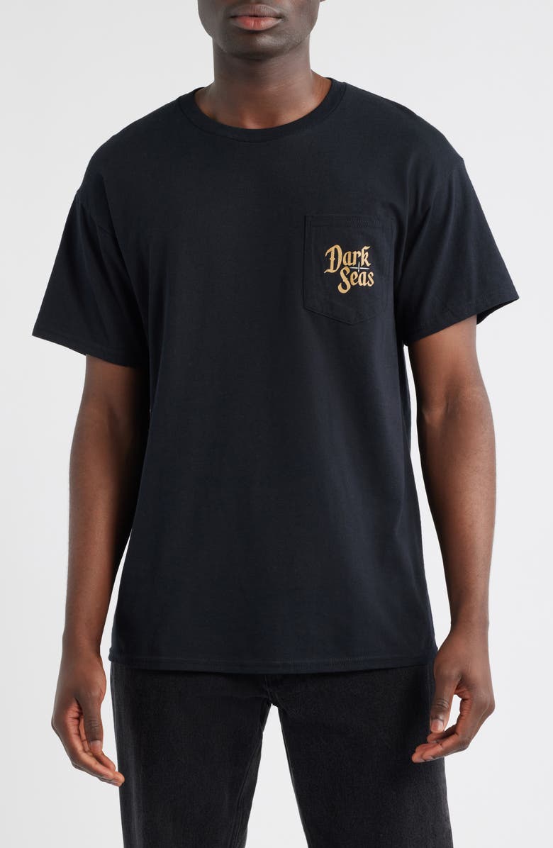 DARK SEAS Round Up Pocket Graphic T-Shirt, Main, color, Black
