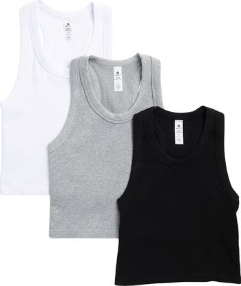 3-Pack Seamless Crop Tanks