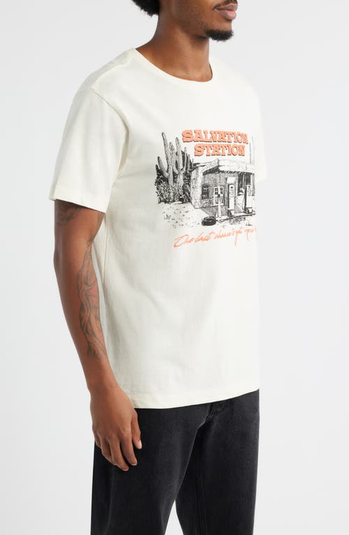 The Forecast Agency Salvation Station Cotton Graphic T-shirt In White