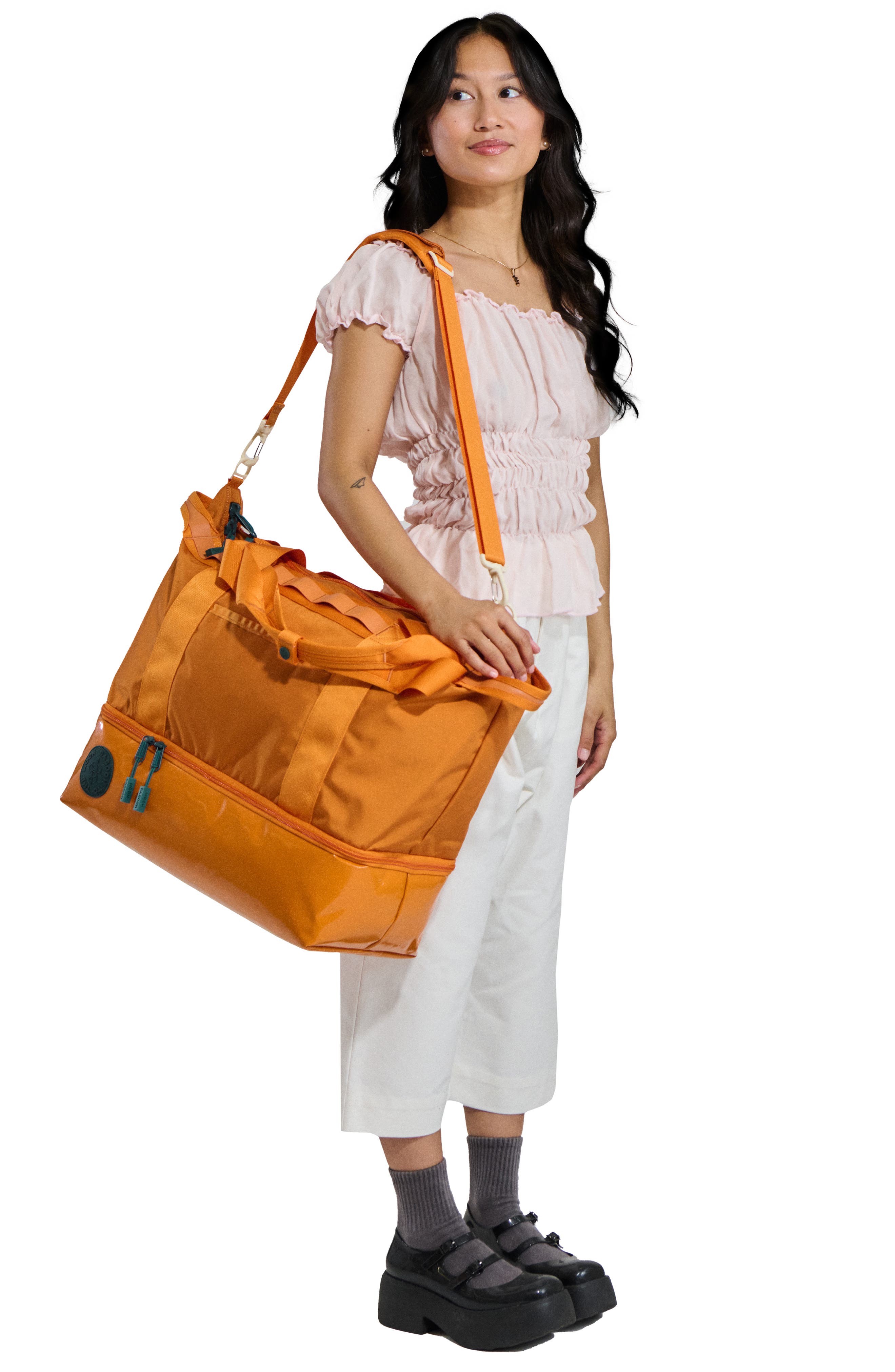 Baboon to the Moon Weekend Bag, Alternate, color, Caramel