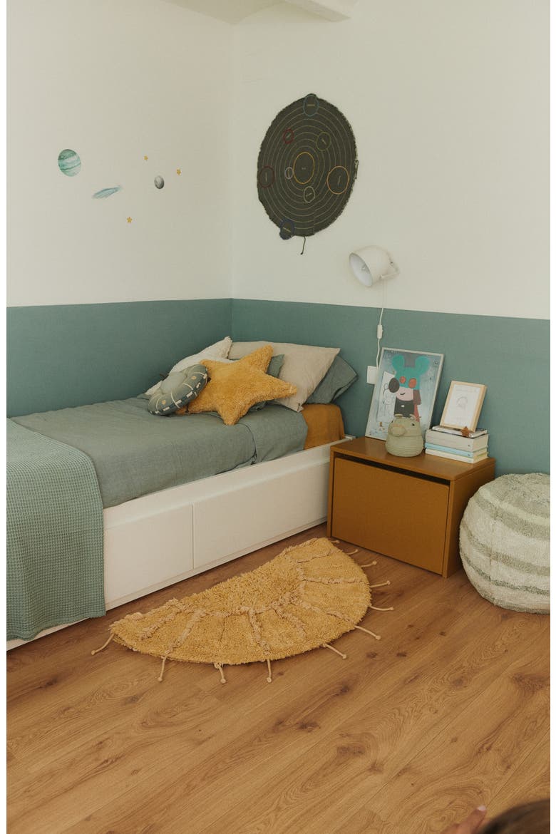 Moon Multishape Washable Cotton Blend Rug, Alternate, color, HONEY