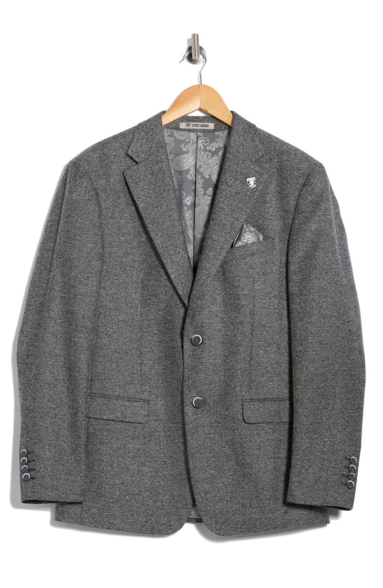 ZEGARIE Herringbone Tweed Sport Coat, Alternate, color, Grey