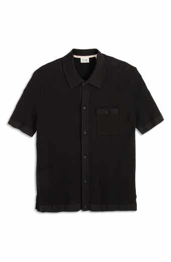 Scotch & Soda Short Sleeve Knit Button-Up Shirt