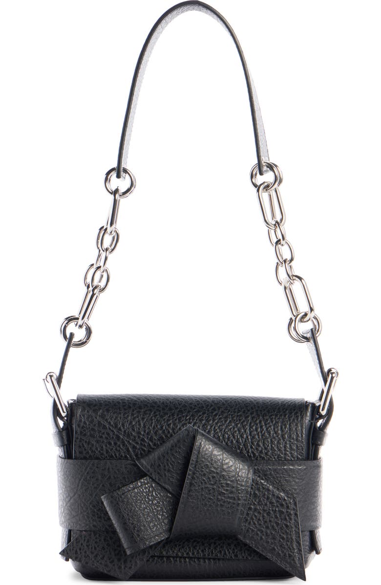 Acne Studios Small Musubi Chain Strap Shoulder Bag, Main, color, Black