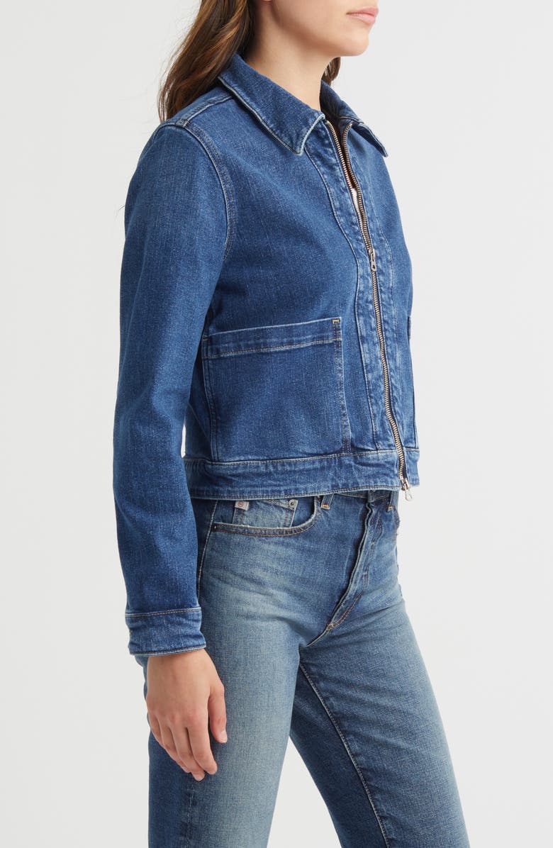 AG Alix Zip Denim Jacket, Alternate, color,