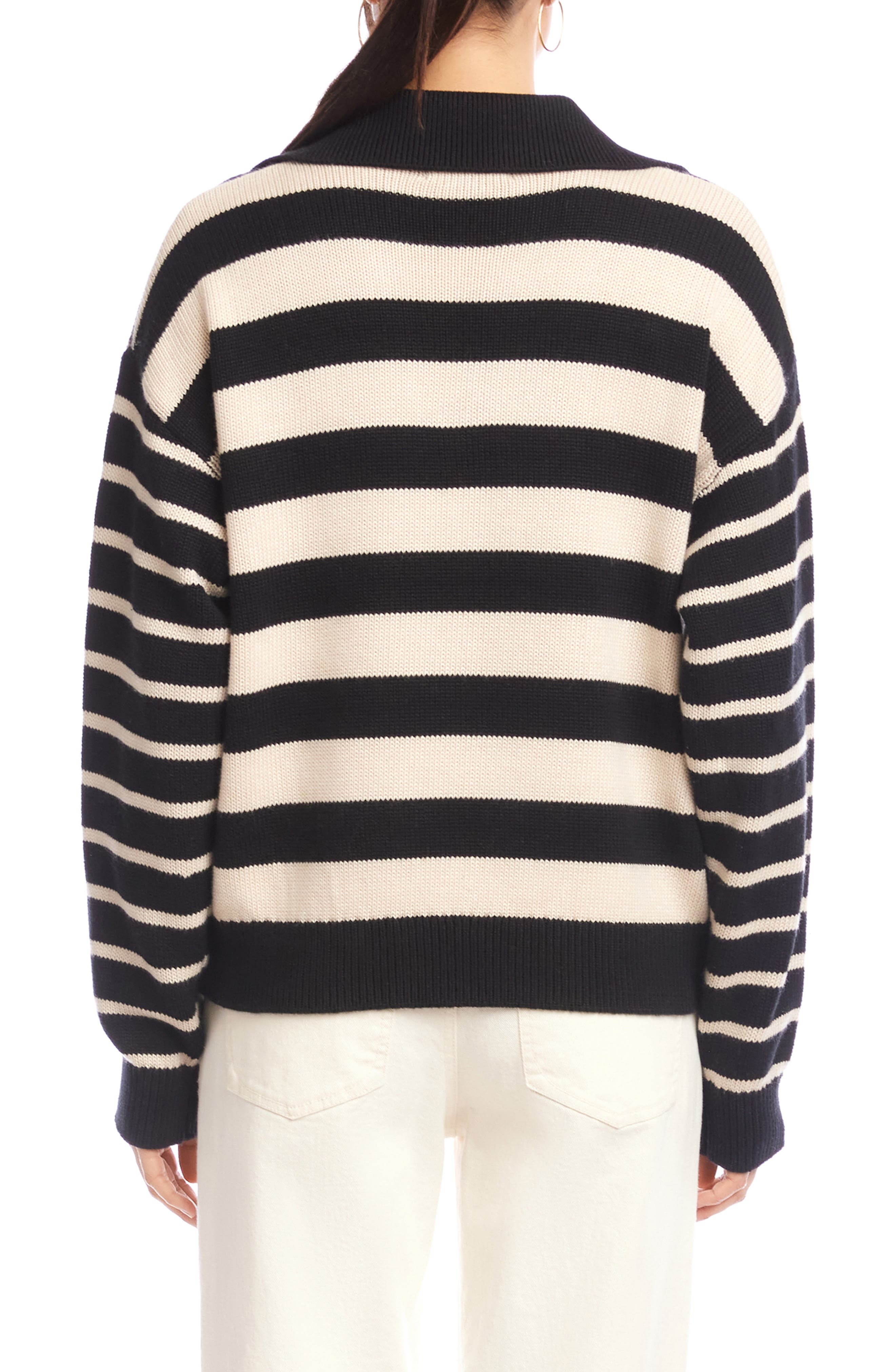 Stripe Polo Sweater - image 2