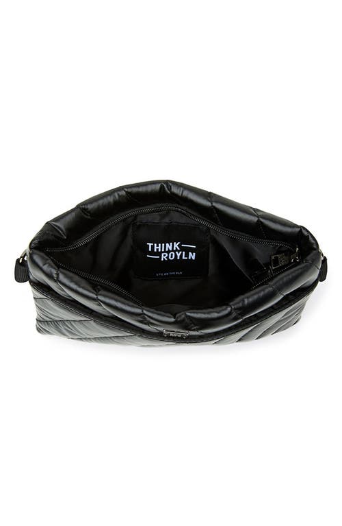 Think Royln Diagonal Bum Bag 2.0 In Pearl Black