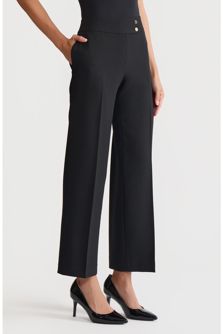 Extended Button Tab Pants, Alternate, color, BLACK