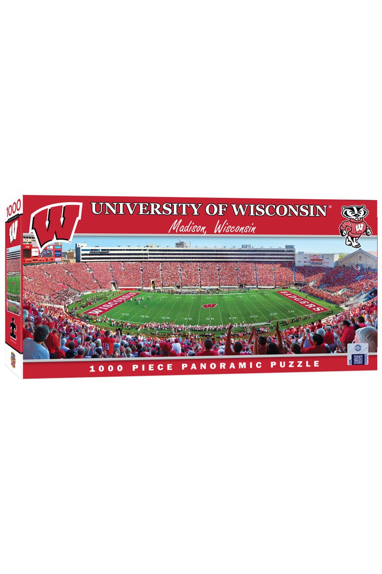 Wisconsin Badgers 1000pc Pano Puzzle, Main, color, Multicolor