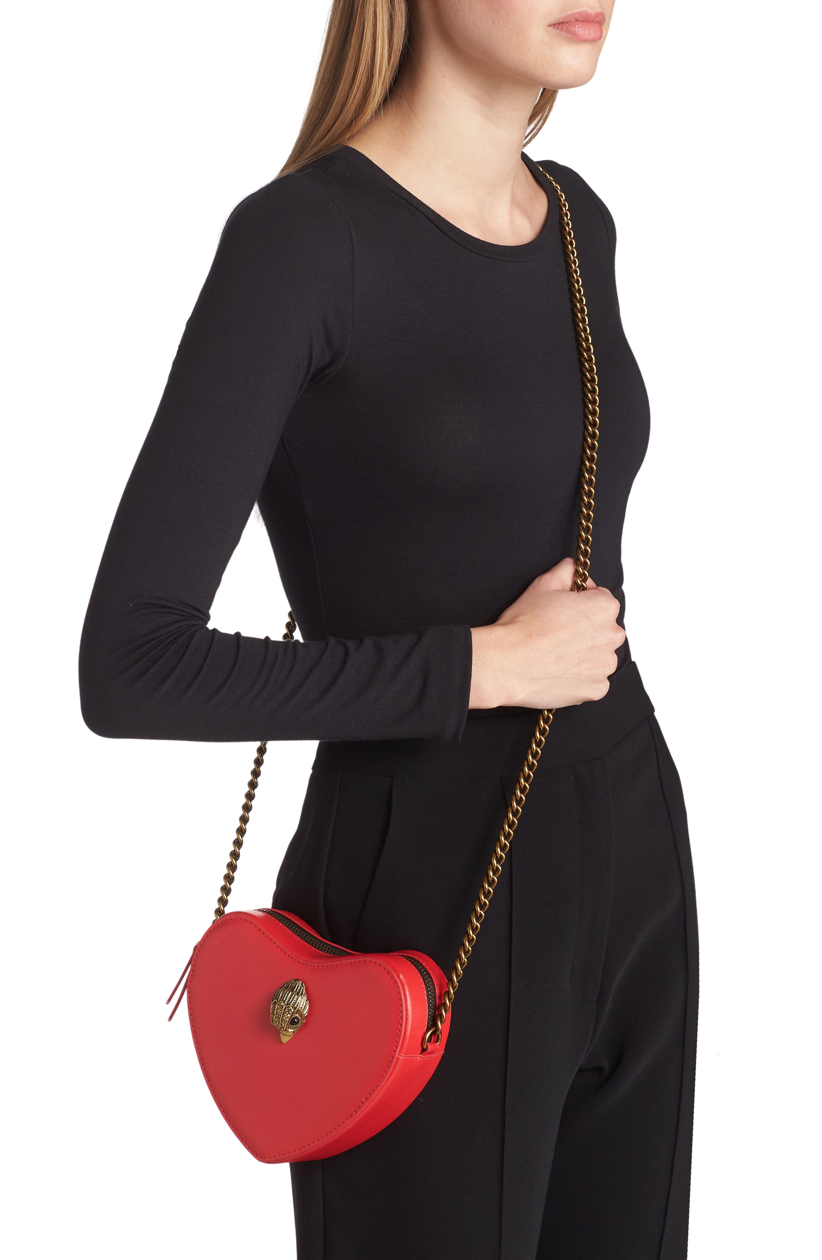Kurt Geiger London Kensington Heart Crossbody Bag, Alternate, color, 