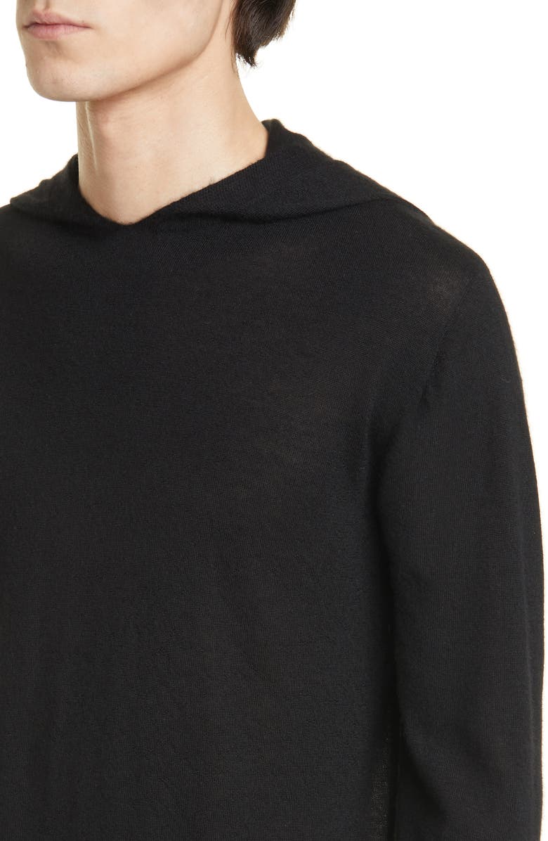 Rick Owens Cashmere Hoodie, Alternate, color, 
